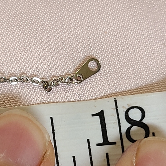 Sorrento Sterling Hematite Cabochon Filigree Flower Pendant Necklace Grounding - Picture 6 of 6